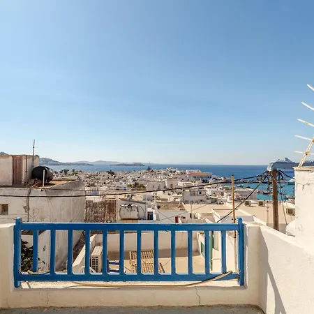 Elenitas Town House With Veranda And Sea View 公寓 Mykonos Town