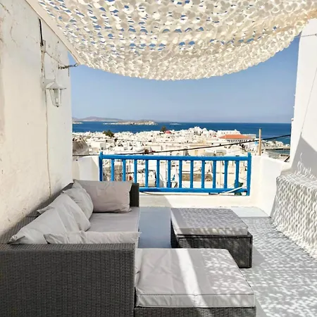Апартаменты Elenitas Town House With Veranda And Sea View Mykonos Town