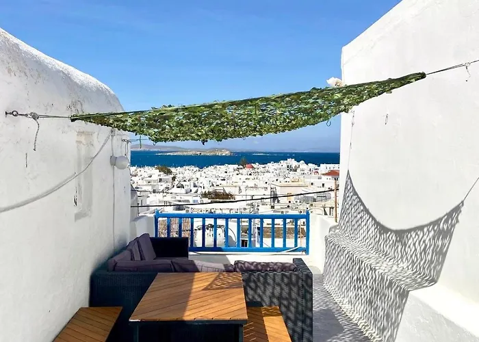 Elenitas Town House With Veranda And Sea View Mykonos Town